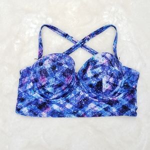 Torrid Swim Galaxy Bikini Top